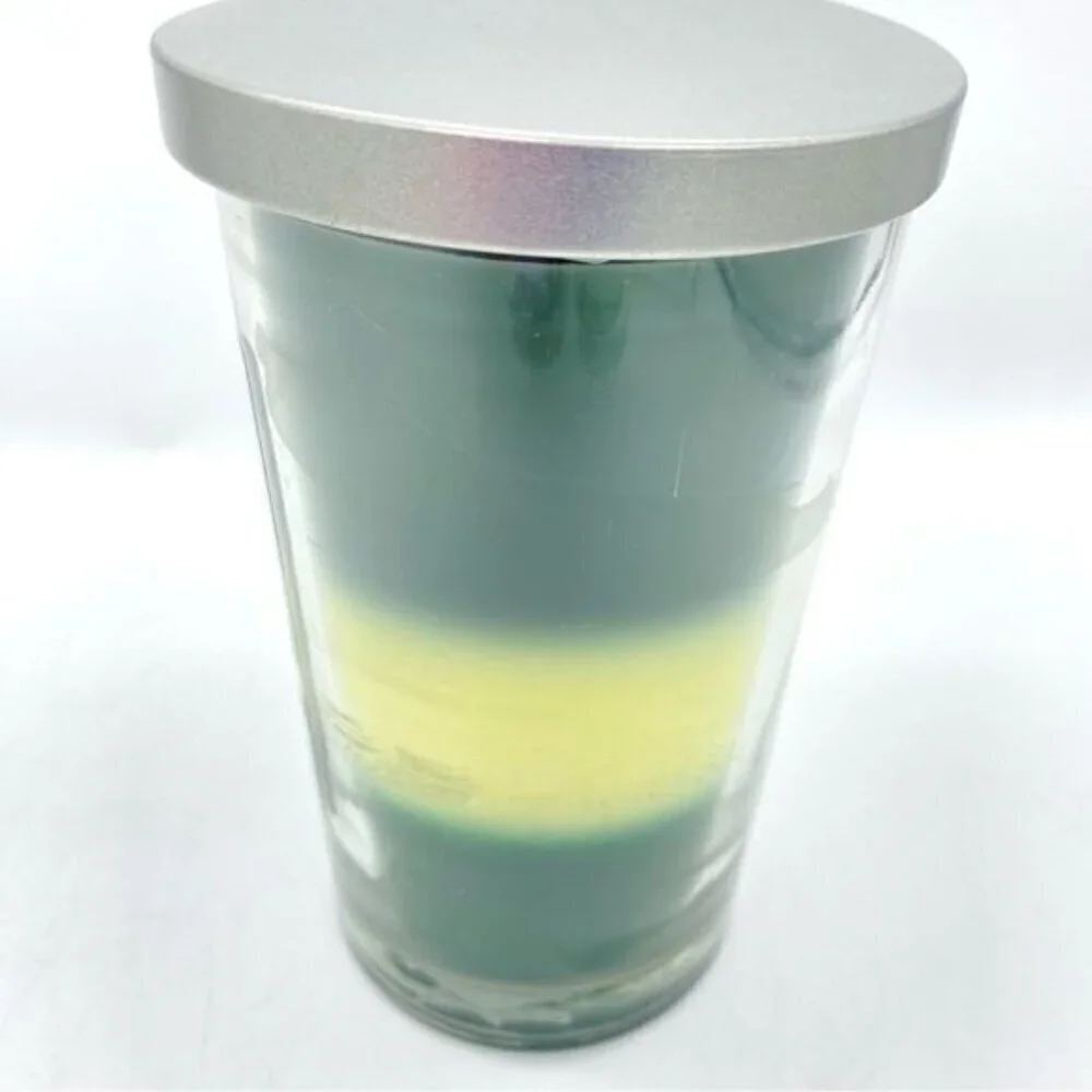 Juniper Eucalyptus Evening Snow Woodland Spruce and Pine Layered Scented Candle